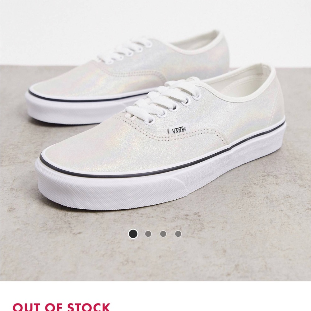 Vans shimmer white sneaker